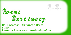 noemi martinecz business card